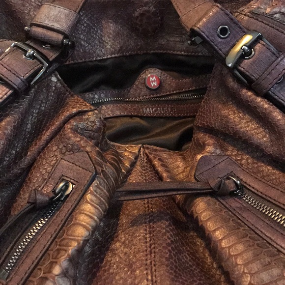 Rare find! MICHELE croc leather handbag 🌹 - Picture 7 of 8